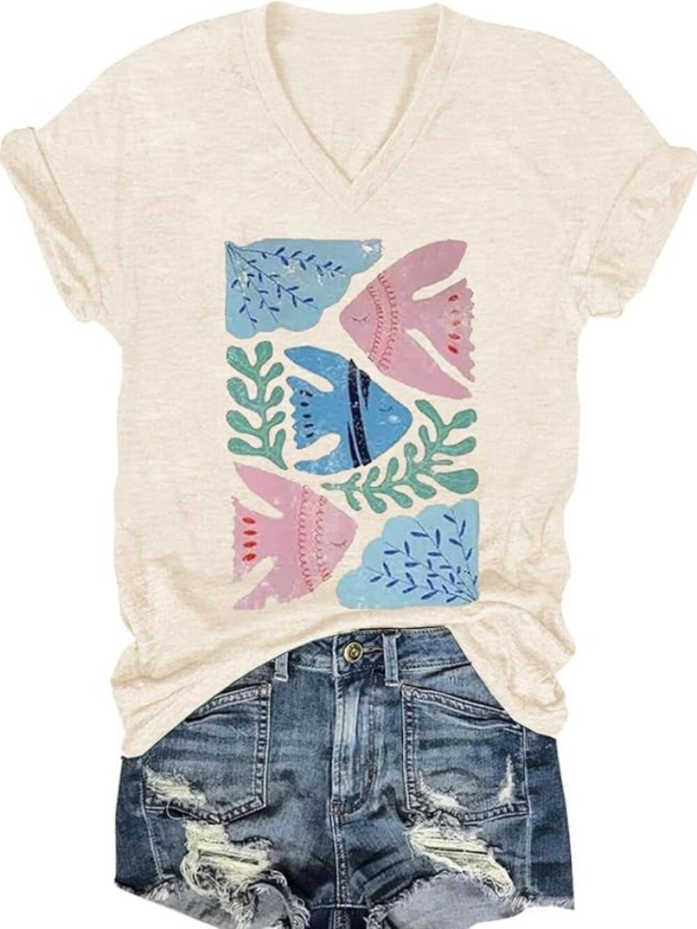 Cute Wildflower Graphic Tee | Casual Summer Top | Short Sleeve Soft Tee for Wome